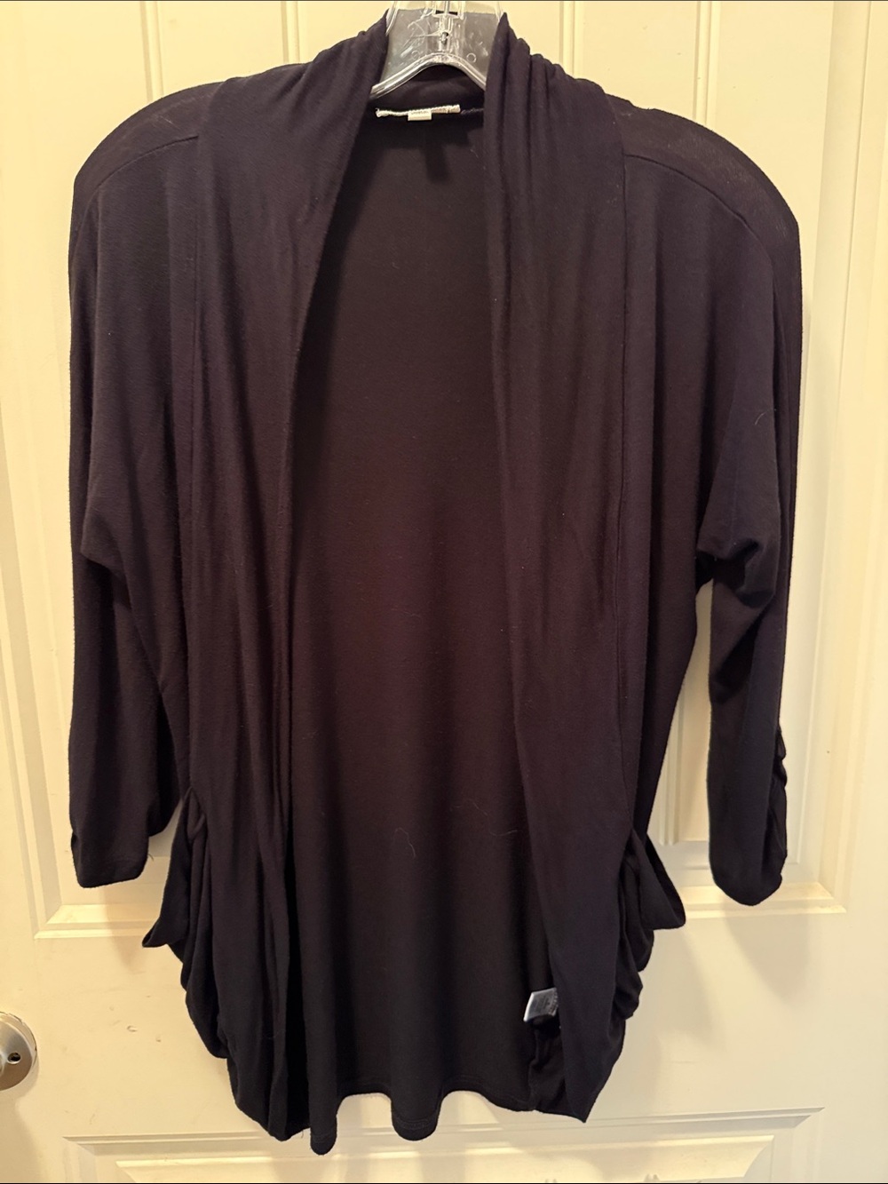 Zenana Outfitters Black Open Cardigan